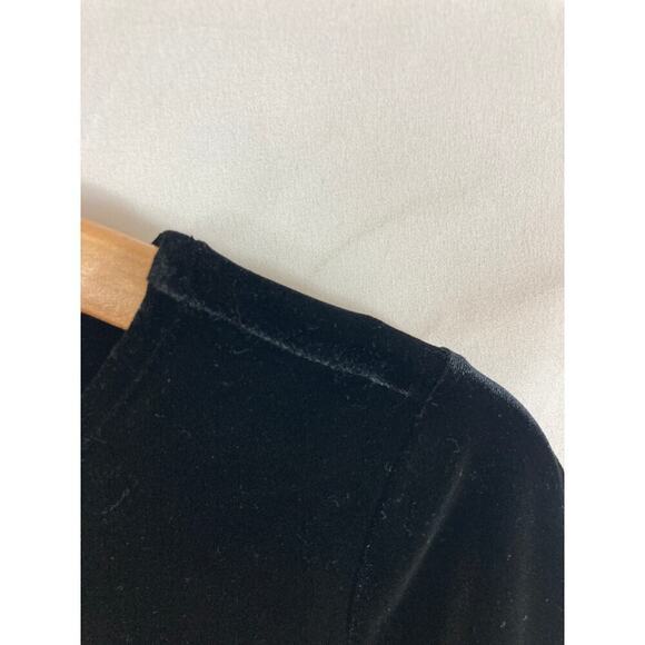 Rachel Zoe Velvet Black Top Size Small - Picture 4 of 9